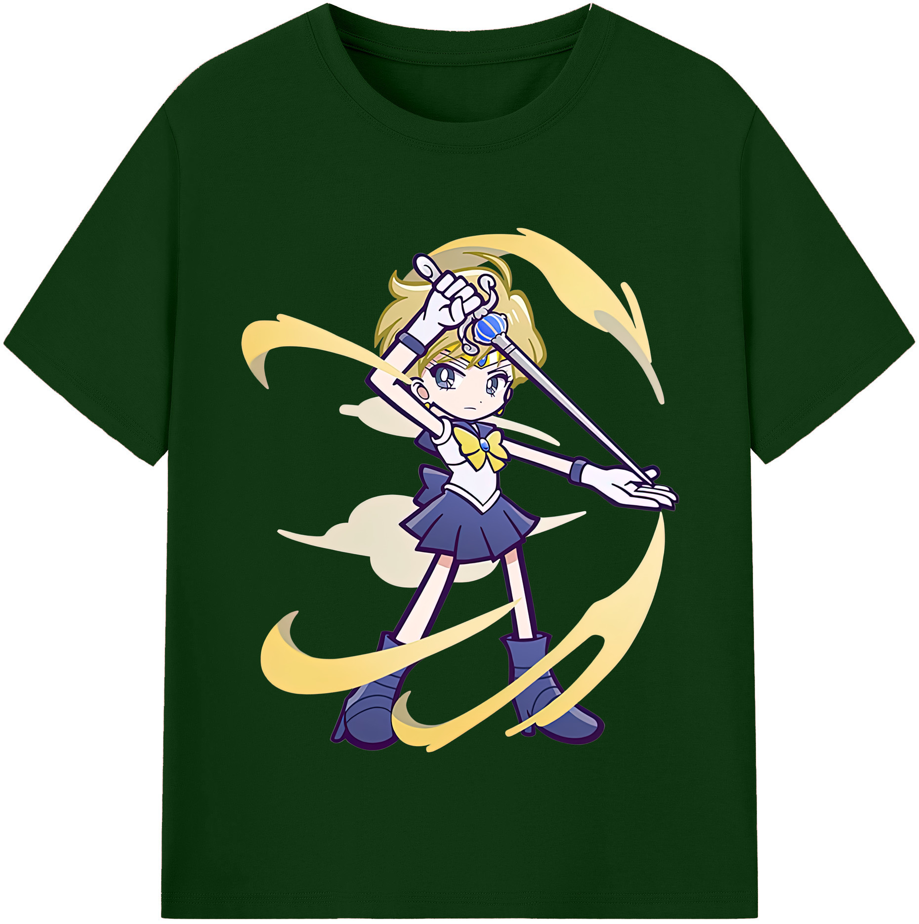 （画像用） 美少女戦士セーラームーン 天王はるか Sailor Moon Tenoh Haruka 綿100％半袖Tシャツ（フロントプリント）